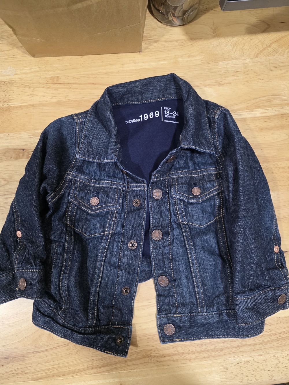 GAP Baby Denim Jacket in Dark Blue